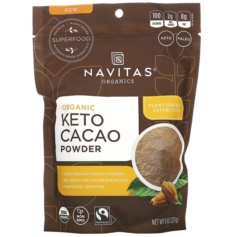 Navitas Organics Organic Keto Cacao Powder 8 oz (227 g) 1 Navitas Organics Organic Keto Cacao Powder 8 oz (227 g) 811961022266