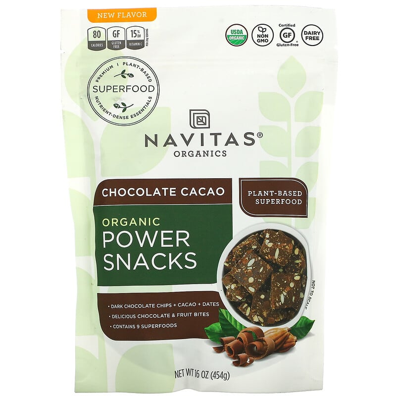 Navitas Organics Organic Power Snacks Chocolate Cacao 16 oz (454 g) 1 Navitas Organics Organic Power Snacks Chocolate Cacao 16 oz (454 g) 811961022013