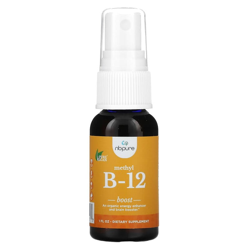 NB Pure Methyl B-12 Spray Boost 1 oz 1 NB Pure Methyl B-12 Spray Boost 1 fl oz 013886710017