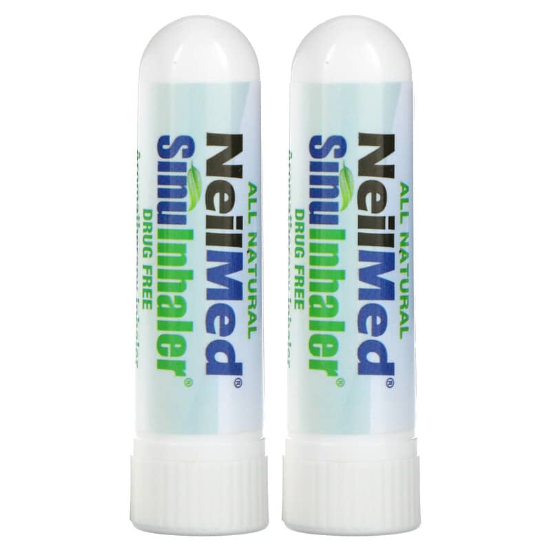 NeilMed SinuInhaler Aromatherapy Inhaler Drug Free 2 Inhalers 0.014 oz (0.4 g) 1 NeilMed SinuInhaler Aromatherapy Inhaler Drug Free 2 Inhalers 0.014 oz (0.4 g) 705928010079