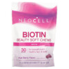 Neocell Biotin Bursts Acai Berry Flavor 10,000 mcg 30 Soft Chews 3 NeoCell Biotin Beauty Soft Chews Acai Berry 10.000 mcg 30 Soft Chews 016185129603