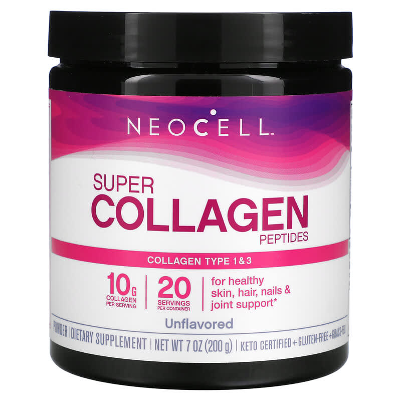 NeoCell Super Collagen Peptides Unflavored 7 oz (200 g) 1 NeoCell Super Collagen Peptides Unflavored 7 oz (200 g) 016185019867