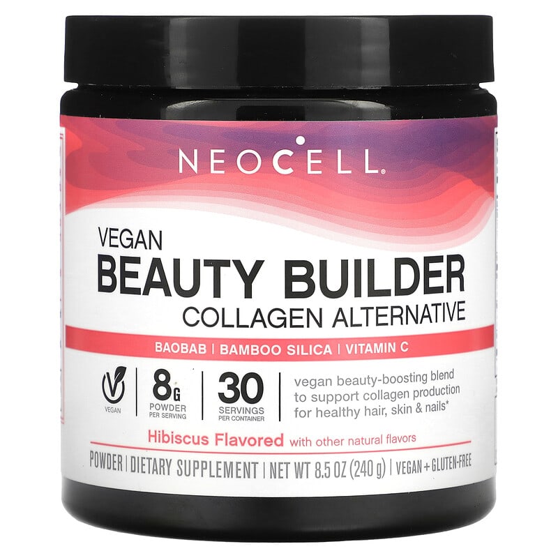 NeoCell Vegan Beauty Builder Collagen Alternative Powder Hibiscus 8.5 oz (240 g) 1 NeoCell Vegan Beauty Builder Collagen Alternative Powder Hibiscus 8.5 oz (240 g) 016185132740