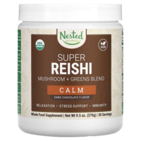 Nested Naturals Super Reishi Calm Dark Chocolate 9.5 oz (270 g) 852446007699