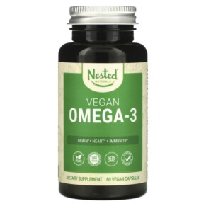 Nested Naturals Vegan Omega-3 60 Vegan Capsules 852446007071