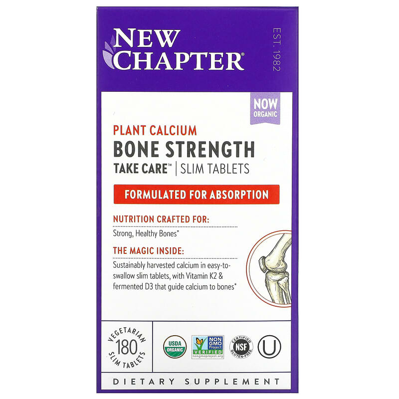 New Chapter Bone Strength Take Care 180 Vegetarian Slim Tablets 1 New Chapter Bone Strength Take Care 180 Vegetarian Slim Tablets 727783004215