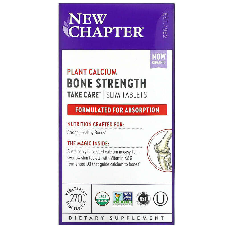 New Chapter Bone Strength Take Care 270 Vegetarian Slim Tablets 1 New Chapter Bone Strength Take Care 270 Vegetarian Slim Tablets 727783901941