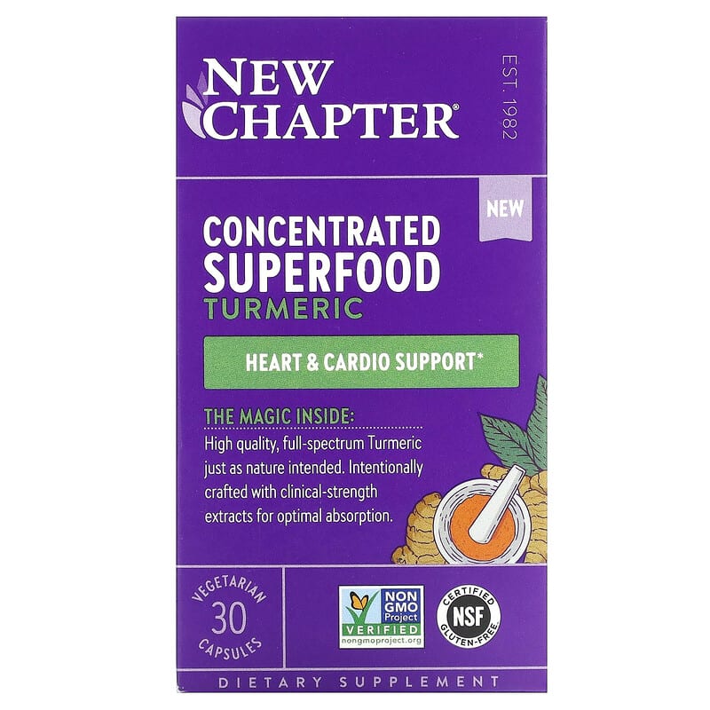 New Chapter Concentrated Superfood Turmeric 30 Vegetarian Capsules 1 New Chapter Concentrated Superfood Turmeric 30 Vegetarian Capsules 727783903822