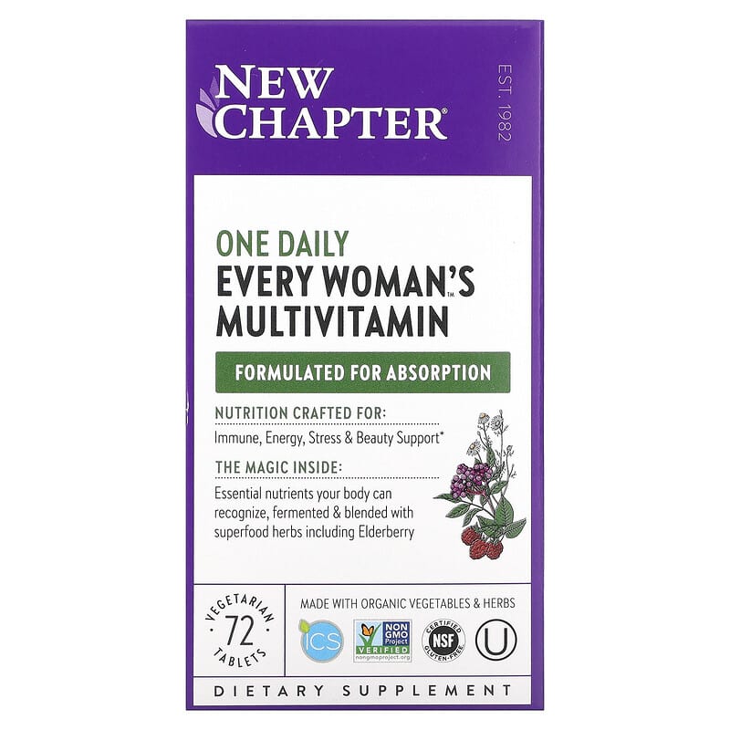New Chapter Every Woman's One Daily Whole-Food Multivitamin 72 viên 1 New Chapter Every Woman's One Daily Multivitamin 72 Vegetarian Tablets 727783003089