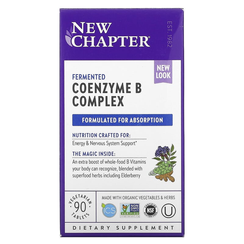 New Chapter Fermented Coenzyme B Complex 90 viên 1 New Chapter Fermented Coenzyme B Complex 90 Vegetarian Tablets 727783901149