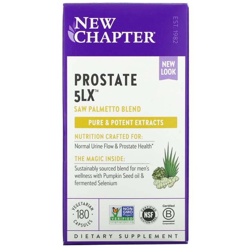 New Chapter Prostate 5LX 180 viên 1 New Chapter Prostate 5LX 180 Vegetarian Capsules 727783900692
