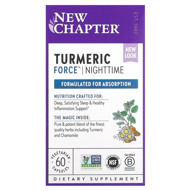 New Chapter Turmeric Force Nighttime 60 Vegetarian Capsules 1 New Chapter Turmeric Force Nighttime 60 Vegetarian Capsules 727783901224