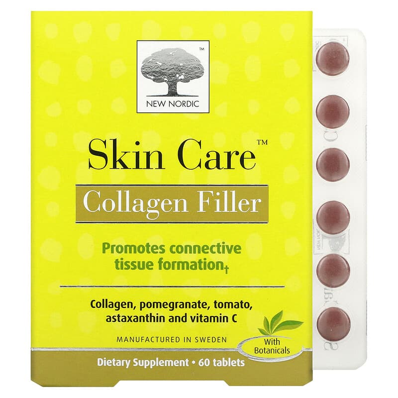 New Nordic US Inc Skin Care Collagen Filler 60 Tablets 1 New Nordic US Inc Skin Care Collagen Filler 60 Tablets 741805919707