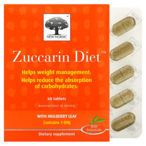 New Nordic US Inc Zuccarin Diet 60 Tablets 741805720211