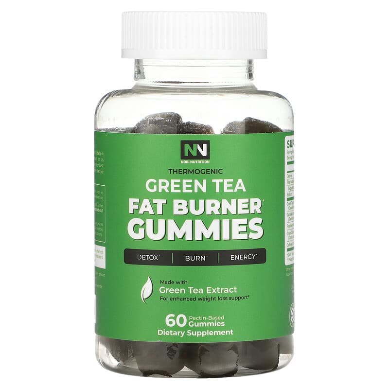 Nobi Nutrition Green Tea Fat Burner Gummies 60 Pectin-Based Gummies 1 Nobi Nutrition Green Tea Fat Burner Gummies 60 Pectin-Based Gummies 850018274364