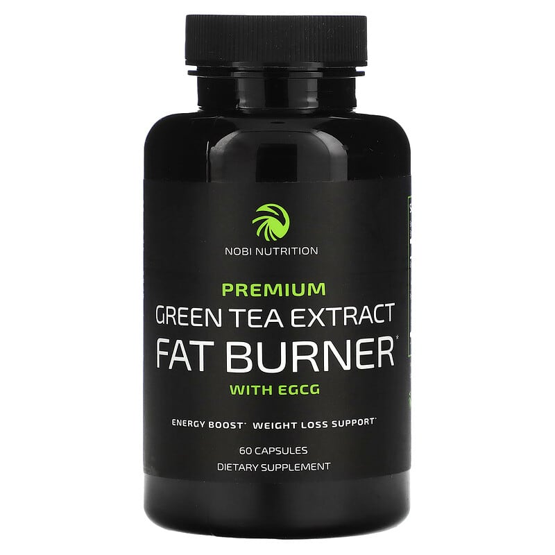 Nobi Nutrition Premium Green Tea Extract Fat Burner with EGCG 60 Capsules 1 Nobi Nutrition Premium Green Tea Extract Fat Burner with EGCG 60 Capsules 850018274029