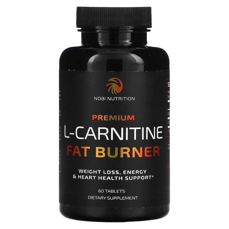 Nobi Nutrition Premium L-Carnitine Fat Burner 60 Tablets 1 Nobi Nutrition Premium L-Carnitine Fat Burner 60 Tablets 850018274296