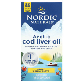 Nordic Naturals Arctic Cod Liver Oil Lemon 180 Soft Gels 768990578854