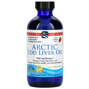 Nordic Naturals Arctic Cod Liver Oil Strawberry 8 fl oz (237 ml) 768990567834