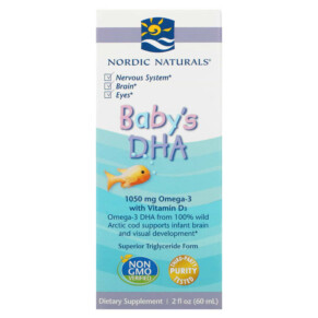 Nordic Naturals Baby's DHA with Vitamin D3 1.050 mg 2 fl oz (60 ml) 768990537875