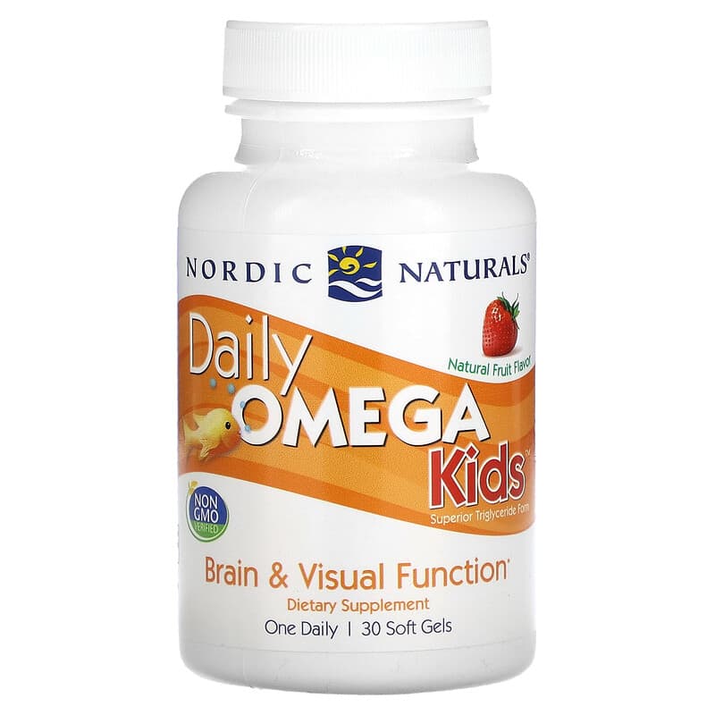 Nordic Naturals Daily Omega Kids Natural Fruit 30 Soft Gels 1 Nordic Naturals Daily Omega Kids Natural Fruit 30 Soft Gels 768990018176