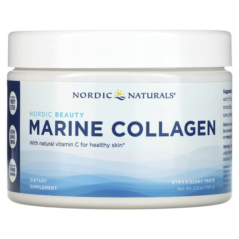 Nordic Naturals Marine Collagen with Vitamin C Strawberry 5.3 oz (150 g) 1 Nordic Naturals Marine Collagen with Vitamin C Strawberry 5.3 oz (150 g) 768990016646