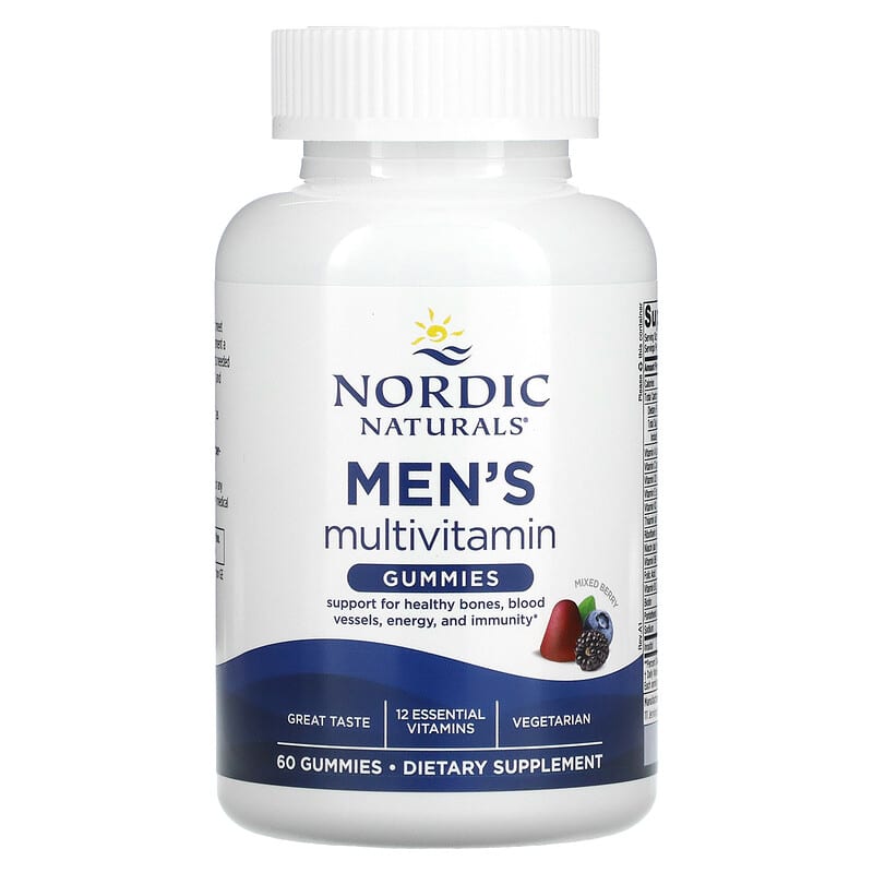 Nordic Naturals Men's Multivitamin Gummies Mixed Berry 60 Gummies 1 Nordic Naturals Men's Multivitamin Gummies Mixed Berry 60 Gummies 768990301001