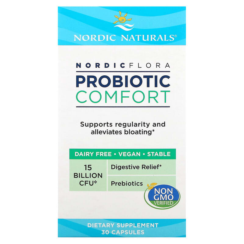 Nordic Naturals Nordic Flora Probiotic Comfort 15 Billion CFU 30 Capsules 1 Nordic Naturals Nordic Flora Probiotic Comfort 15 Billion CFU 30 Capsules 768990016769