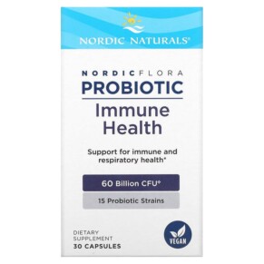 Nordic Naturals Nordic Flora Probiotic Immune Health 60 Billion CFU 30 Capsules 768990016844