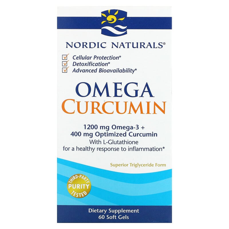 Nordic Naturals Omega Curcumin 1,250 mg 60 Soft Gels 1 Nordic Naturals Omega Curcumin 1.200 mg 60 Soft Gels 768990018756