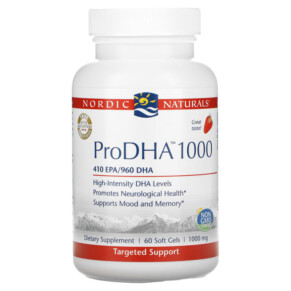 Nordic Naturals ProDHA 1000 Strawberry 1.000 mg 60 Softgels 768990500893