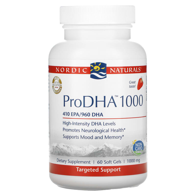 Nordic Naturals ProDHA 1000 Strawberry 1,000 mg 60 Softgels 1 Nordic Naturals ProDHA 1000 Strawberry 1.000 mg 60 Softgels 768990500893