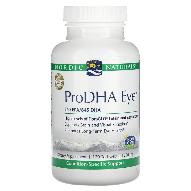 Nordic Naturals ProDHA Eye 1.000 mg 120 Softgels 1 Nordic Naturals ProDHA Eye 1.000 mg 120 Softgels 768990500978