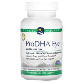 Nordic Naturals ProDHA Eye 500 mg 60 Soft Gels 768990500954