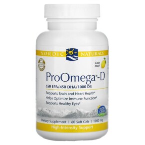 Nordic Naturals ProOmega-D Lemon 1.000 mg 60 Soft Gels 768990121241