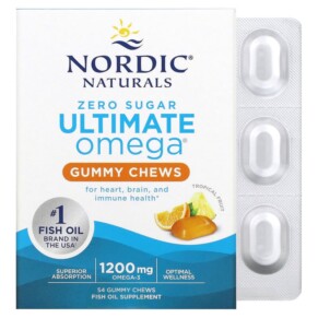 Nordic Naturals Ultimate Omega Tropical Fruit 600 mg 54 Gummy Chews 768990018039