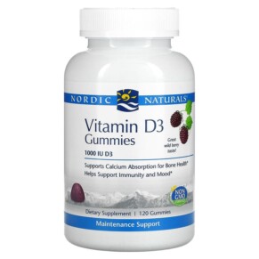 Nordic Naturals Vitamin D3 Wild Berry 1.000 IU 120 Gummies 768990311468