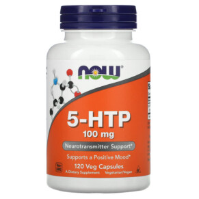 NOW Foods 5-HTP 100 mg 120 Veg Capsules 733739001061
