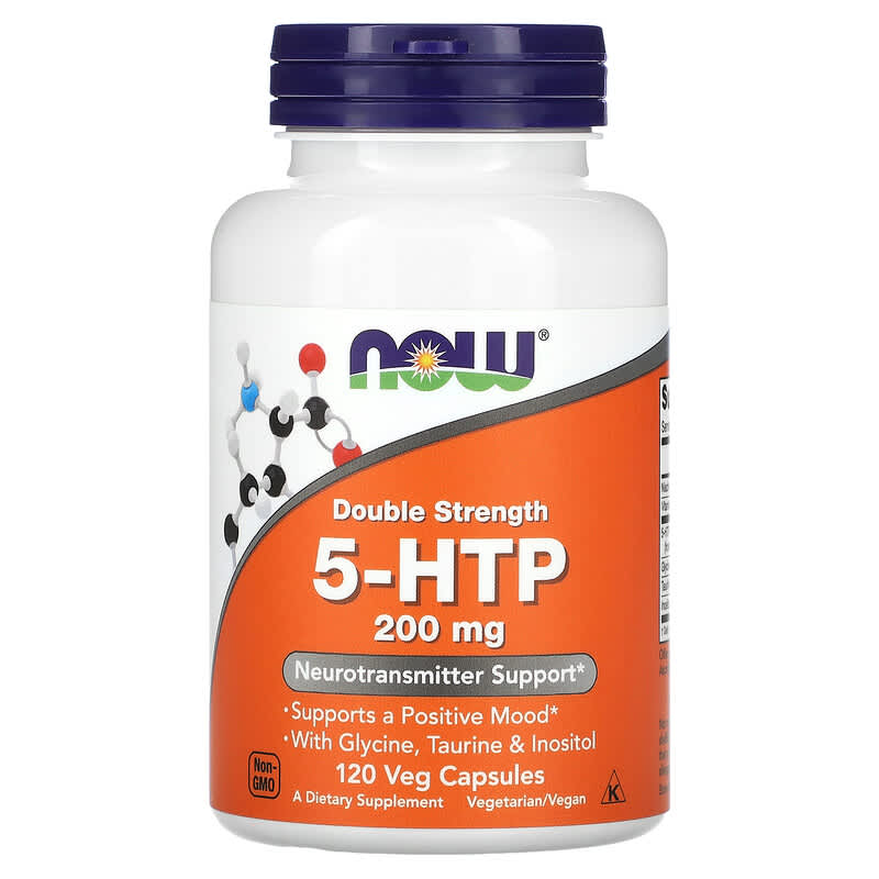 Now Foods 5-HTP Double Strength 200 mg 120 Veg viên 1 NOW Foods 5-HTP Double Strength 200 mg 120 Veg Capsules 733739001115