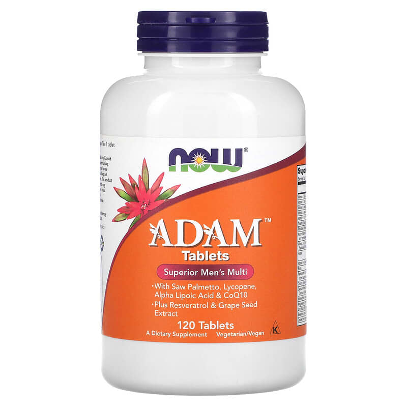 Now Foods ADAM Superior Men's Multi 120 viên 1 NOW Foods ADAM Superior Men's Multi 120 Tablets 733739038760