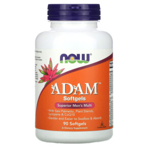 NOW Foods ADAM Superior Men's Multi 90 Softgels 733739038807