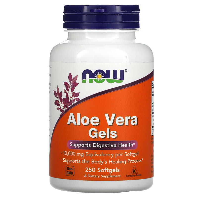 NOW Foods Aloe Vera Gels 250 Softgels 1 NOW Foods Aloe Vera Gels 250 Softgels 733739030313