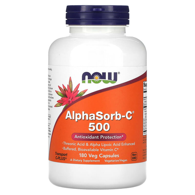 Now Foods AlphaSorb-C 500 180 Veg viên 1 NOW Foods AlphaSorb-C 500 180 Veg Capsules 733739007179