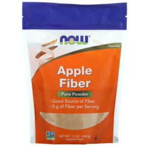 NOW Foods Apple Fiber Pure Powder 12 oz (340 g) 733739059086