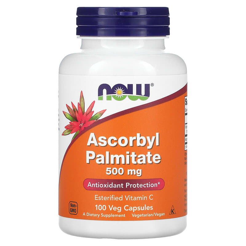 NOW Foods Ascorbyl Palmitate 500 mg 100 Veg Capsules 1 NOW Foods Ascorbyl Palmitate 500 mg 100 Veg Capsules 733739006080
