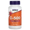 NOW Foods C-500 with Rose Hips 100 Tablets 2 NOW Foods C-500 with Rose Hips 100 Tablets 733739006707