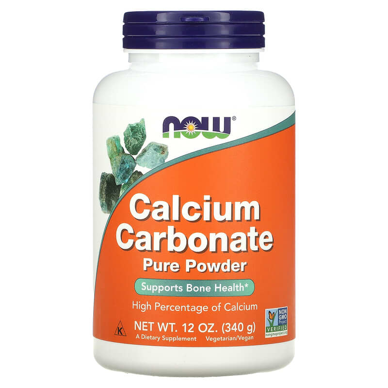Now Foods Calcium Carbonate Powder 12 oz (340 g) 1 NOW Foods Calcium Carbonate Pure Powder 12 oz (340 g) 733739012456