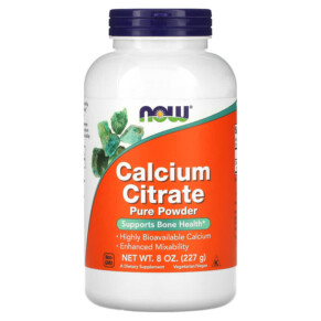 NOW Foods Calcium Citrate Pure Powder 8 oz (227 g) 733739012401