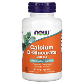 NOW Foods Calcium D-Glucarate 500 mg 90 Veg Capsules 733739030979