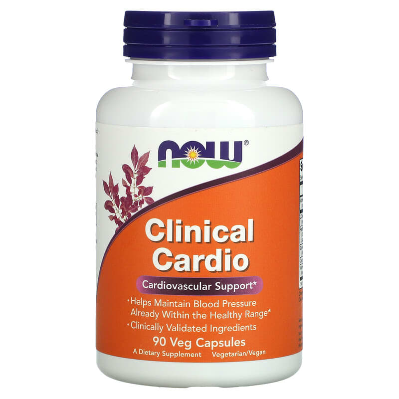 NOW Foods Clinical Cardio Cardiovascular Support 90 Veg Capsules 1 NOW Foods Clinical Cardio Cardiovascular Support 90 Veg Capsules 733739033833